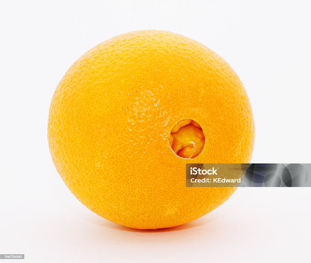 Ripe Orange Fresh, ripe navel orange, isolated on white Navel Orange Stock Photo