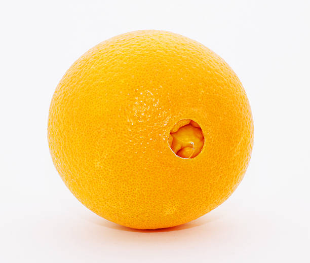 Ripe Orange Fresh, ripe navel orange, isolated on white navel orange photos stock pictures, royalty-free photos & images