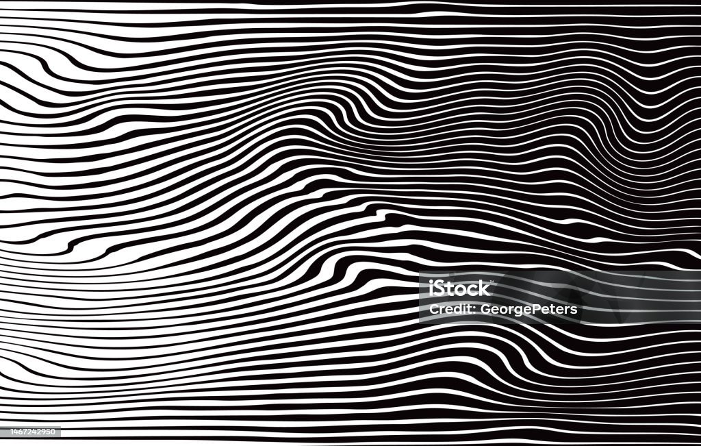 Half Wave Pattern Rippled Wavy Half Tone Pattern Stock Illustration - Download Image Now ...