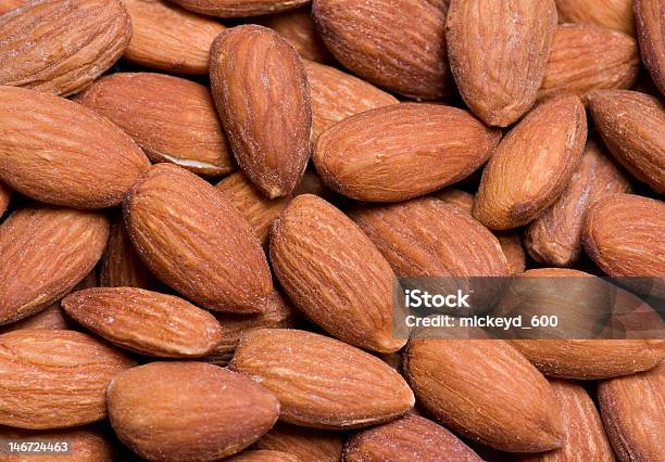 Almonds Close Up Stock Photo - Download Image Now - Almond, Brown, Close-up