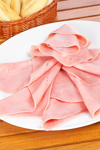 istock Slices of ham and bread 146724518