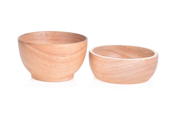 istock Wooden bowl. Isolated on white background 1467246556
