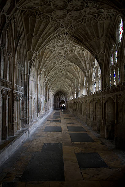 istock Arched corridor of Gloucester Cathedral 146724933