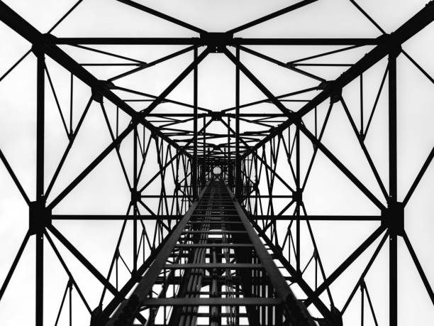 istock Inside of a pylon as seen from the below 1467249532