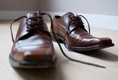 Brown Leather Mens Shoes Stock Photo - Download Image Now - Brown ...