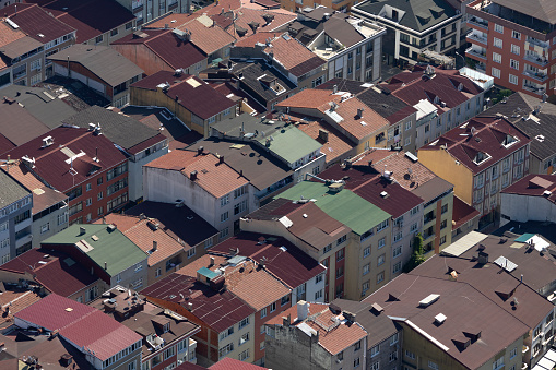 Istanbul streets photographed from above