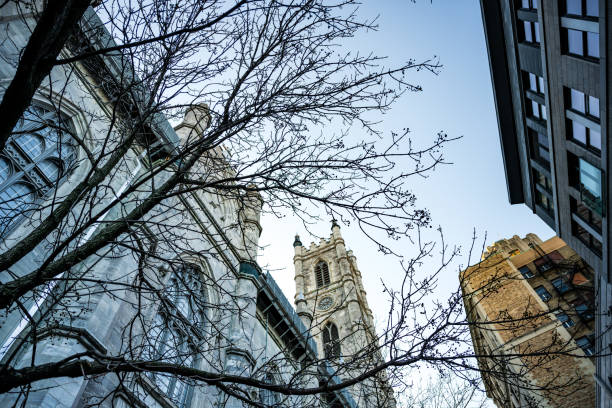 istock Low angle view of Montreal downtown in autumn, Canada 1467254635