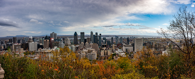 Montreal Skyline in summer, Canada