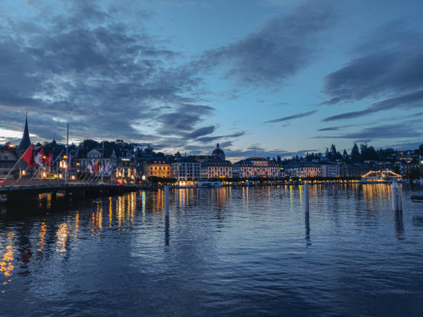 istock Sunset in Lucerne Switzerland. 1467256601