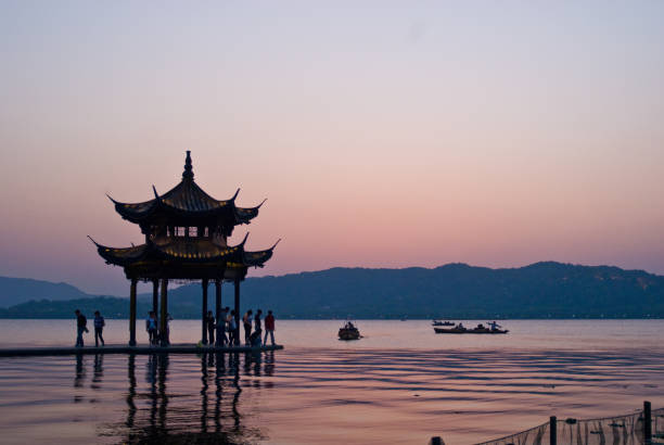 istock Sunset at Xi Lake Hangzhou 1467259300