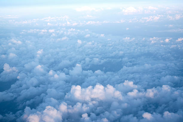 istock Aerial view of the clouds from the plain 1467259775