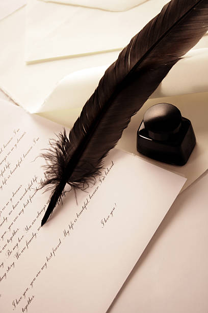 istock letters, inkwell and quill 146726006