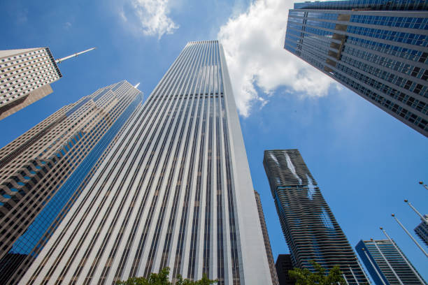 istock tall buildings with blue sky 1467261331