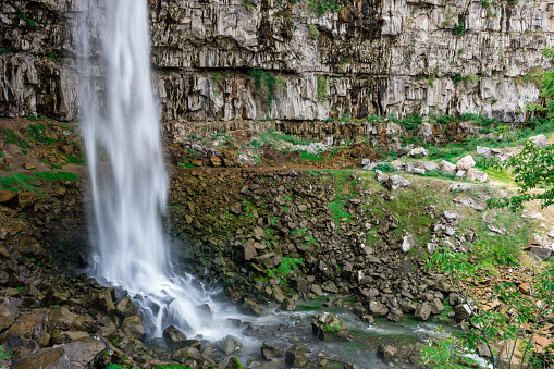 A closeup shot of Idaho Falls