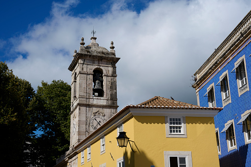 The Bell tower of the St. Martin church in Sintra, Portugal