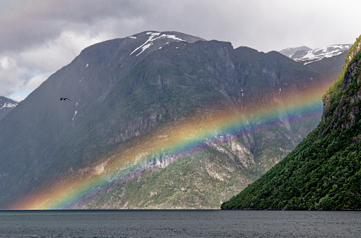 istock Beautyful rainbows over Geiranger Fjord - Norway 1467266791
