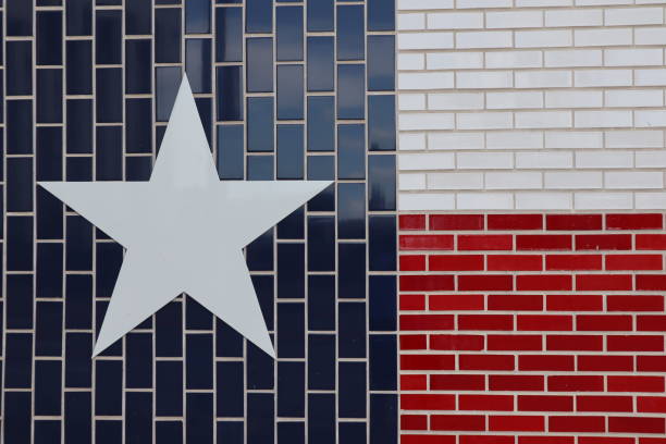Texas flag painted on wood