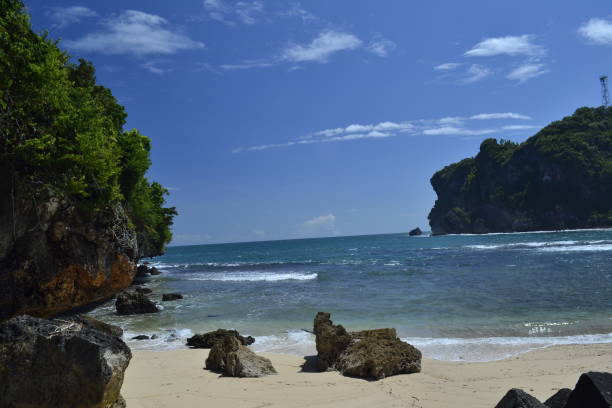 istock beautiful sea and calm water between the rocks 1467268221
