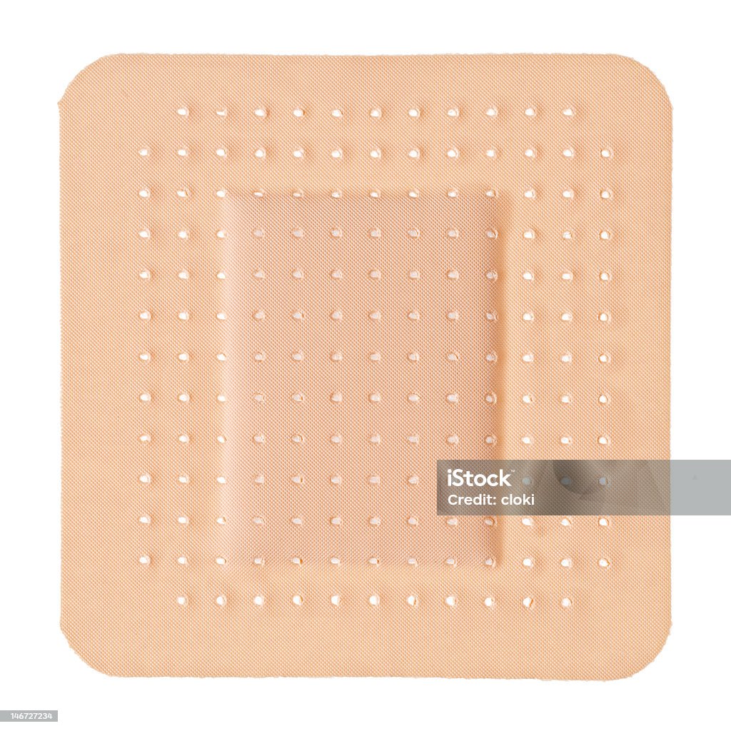 First-aid plaster Plaster isolated on white Adhesive Bandage Stock Photo