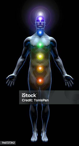 차크라 에너지 근육질 체격에 대한 스톡 사진 및 기타 이미지 - 근육질 체격, 남자, 명상하기