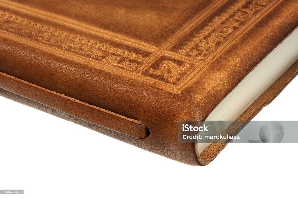 Canto de livro de couro - Royalty-free Capa de Livro Foto de stock