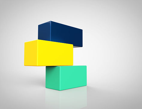 3D Colorful Blocks