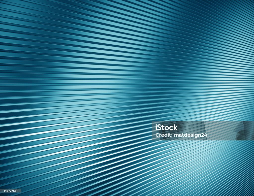 Blue Background Wavy Chrome Colored Surface Background Stock Photo ...