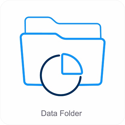 Folder Datat Data Folder Stock Illustration - Download Image Now - Concepts ...