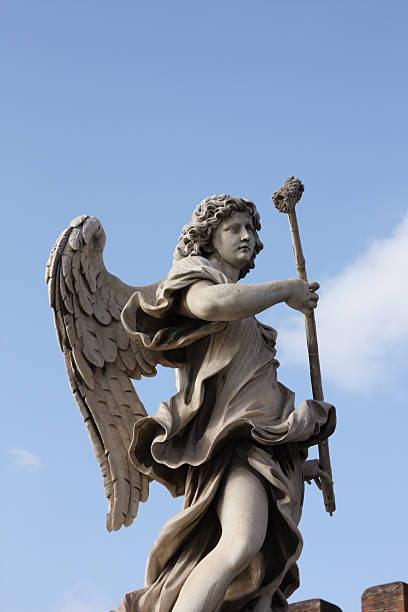 istock Bernini angel sculpture on San Angelo bridge in Rome 146727789