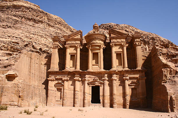 monastery of ancient rock city Petra
