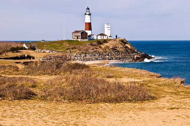 istock Coastal View of Montauk Point Lighthouse. 146728000