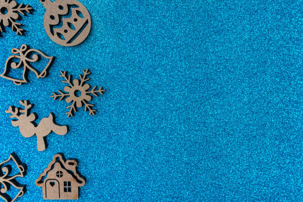 istock Christmas toys on a festive background. 1467281790