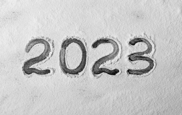 istock Numbers 2023 in the snow. 1467283216