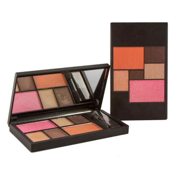 istock Eyeshadow palette with dry blush in a black box 1467286427