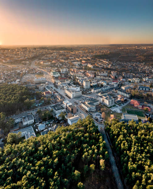 istock Town picture from drone 1467287485