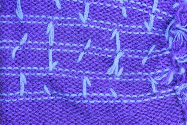 istock texture of a fabric from a woolen striped knitted white lilac fabric 1467287631