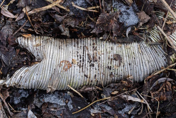 istock old white dirty metal pipe hose 1467287974