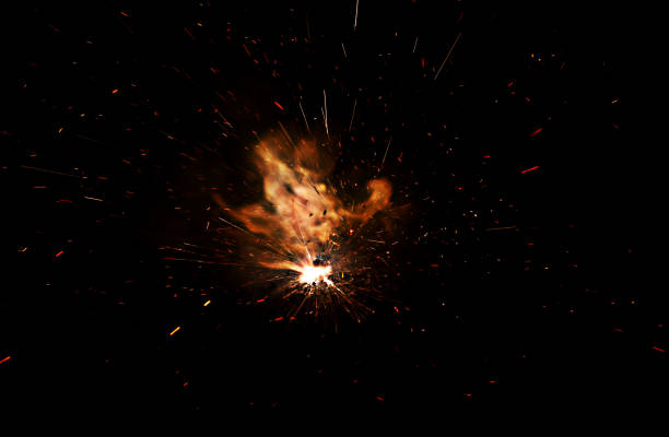 istock fire flames with sparks on black background 1467288058