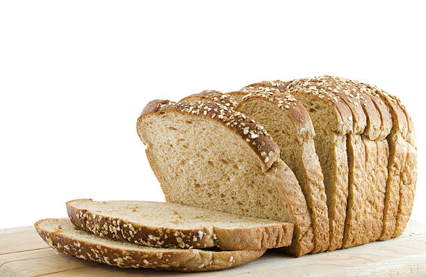 Whole wheat bread stock photo