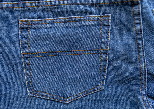 istock Back pocket of jeans. Close-up. 1467289129