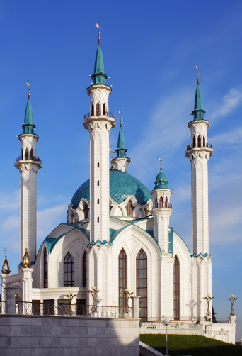 mosque in Kazan by solar summer