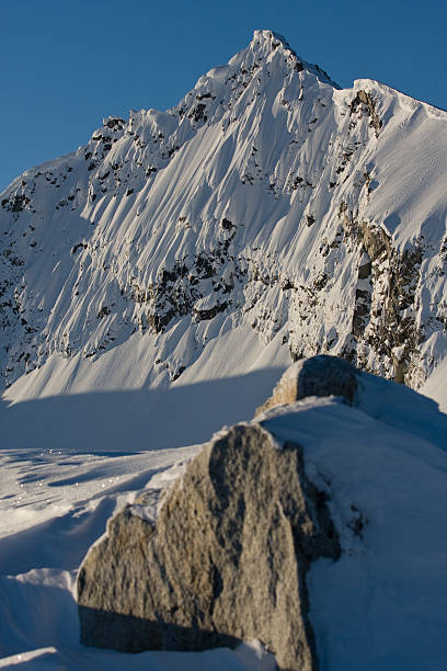 Snow Peak - Coastal Mountain BC 1 stock photo