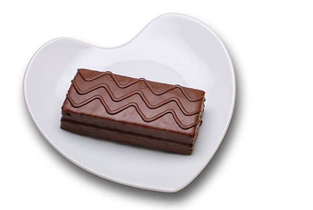 istock Chocolate covered snack on heart shaped dish 146729006