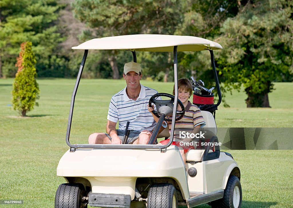 Pai e filho - Royalty-free Golfe Foto de stock
