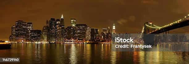 Panorama De Newyorkmanhattan - Fotografias de stock e mais imagens de Adulação - Adulação, Anoitecer, Ao Ar Livre