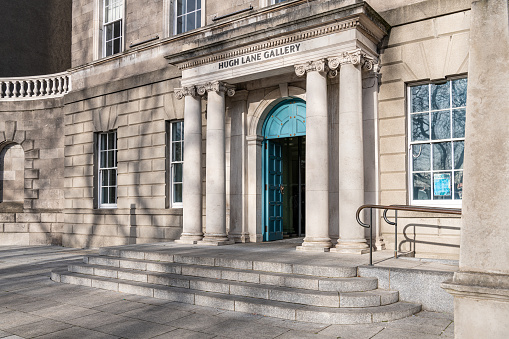 The  front Entrance of the Hugh Lane Municipal Gallery of Modern Art, Dublin, Ireland