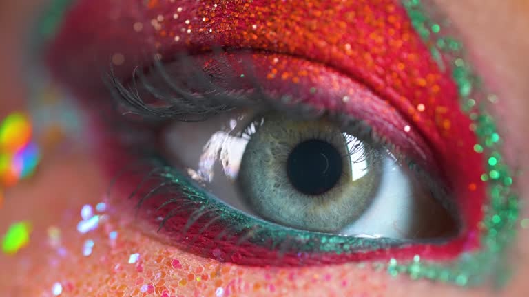 Close-up of a girl eye.