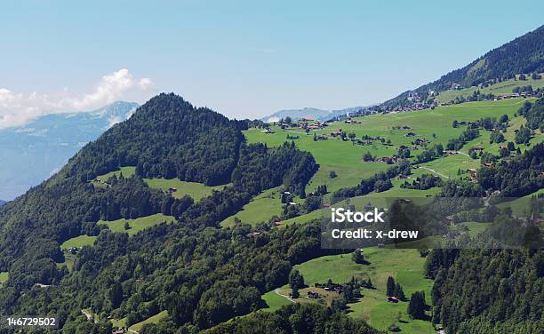 Sommer Landschaft Alpen Stockfoto und mehr Bilder von Agrarbetrieb - Agrarbetrieb, Alpen, Anhöhe