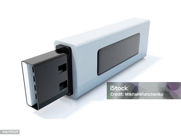 Photo libre de droit de Clé Usb Noir banque d'images et plus d'images libres de droit de Blanc - Blanc, Bâton de bois, Couleur noire