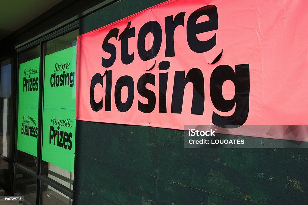 Store_closing - Foto de stock de Going Out Of Business - Refrán en inglés libre de derechos